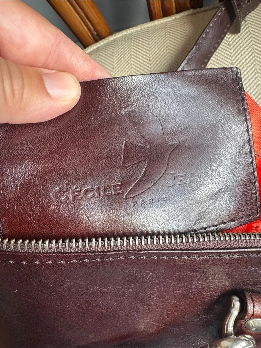 Cecile Jeanne Paris Leather Crossbody Bag